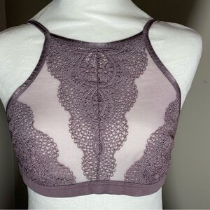 Victoria's Secret Purple Lace Tank Bralette “Body By Victoria”